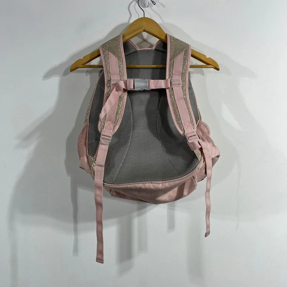 Pottery Barn Kids Mackenzie Pink Glitter Backpack Monogrammed  Preppy Large